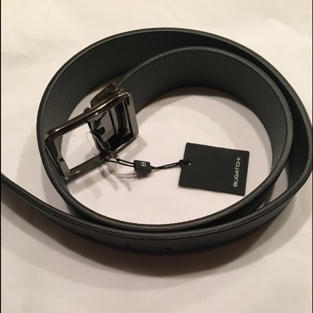 BUGATCHI Men's Reversible Leather Belt NWT